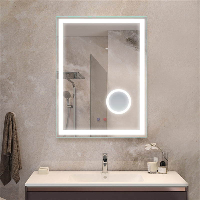 홈 장식 욕실 거울 화장 안경 led 거울 장식 벽 렌즈 5X 확대경